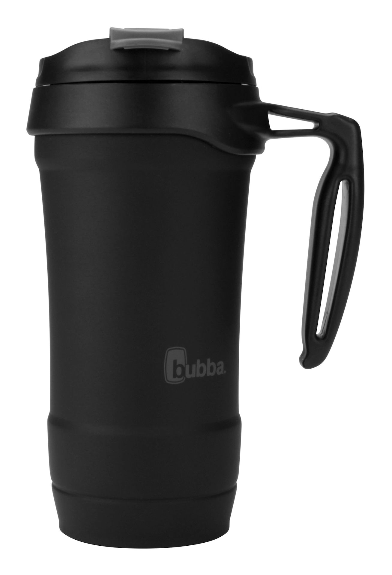 bubba Hero Stainless Steel Insulated Travel Mug with Handle, Rubberized Licorice, 18 oz