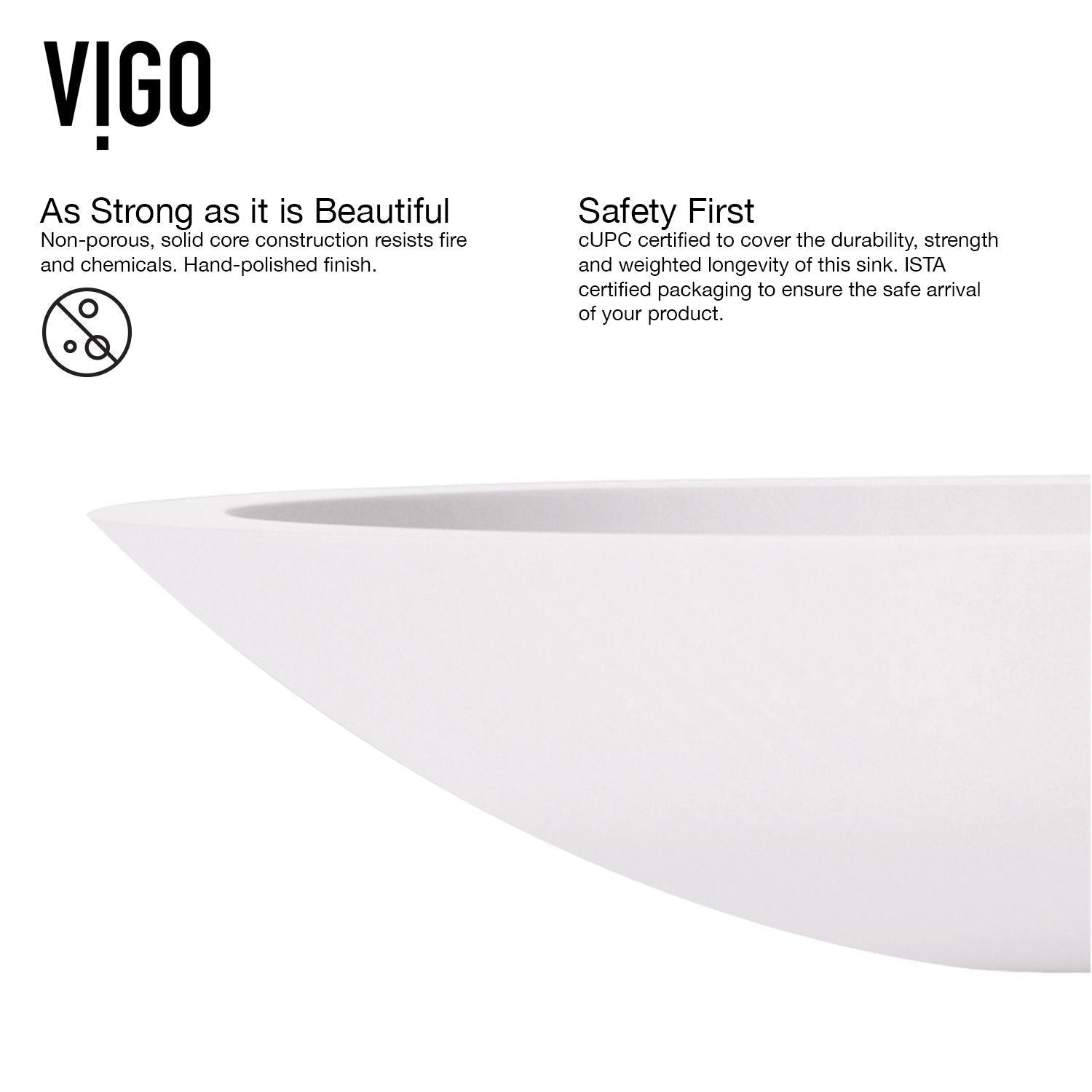 VIGO Wisteria MatteStone White Bathroom Sink/Basin Set with Amada Faucet and Oval Composite Vessel