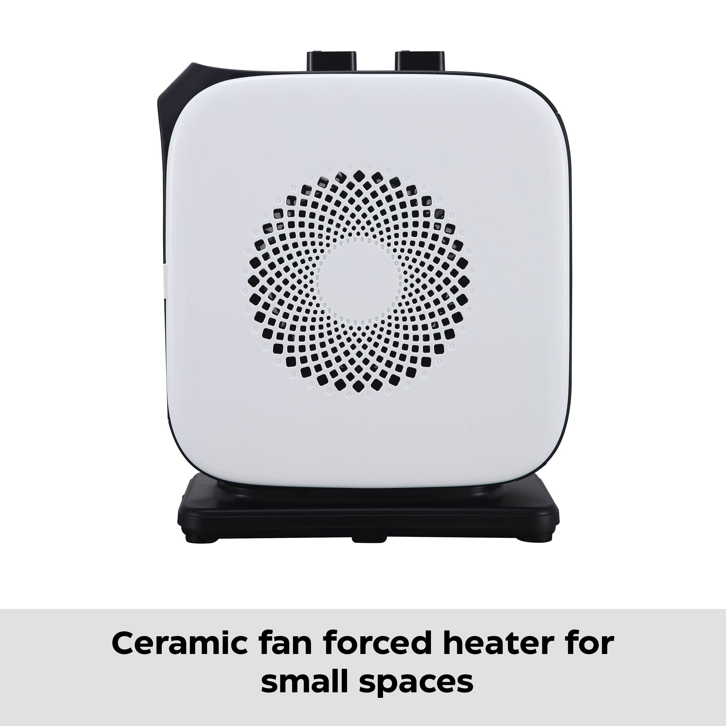 NOMA Portable Oscillating Portable Ceramic Space Heater withThermostat, 1500W, White