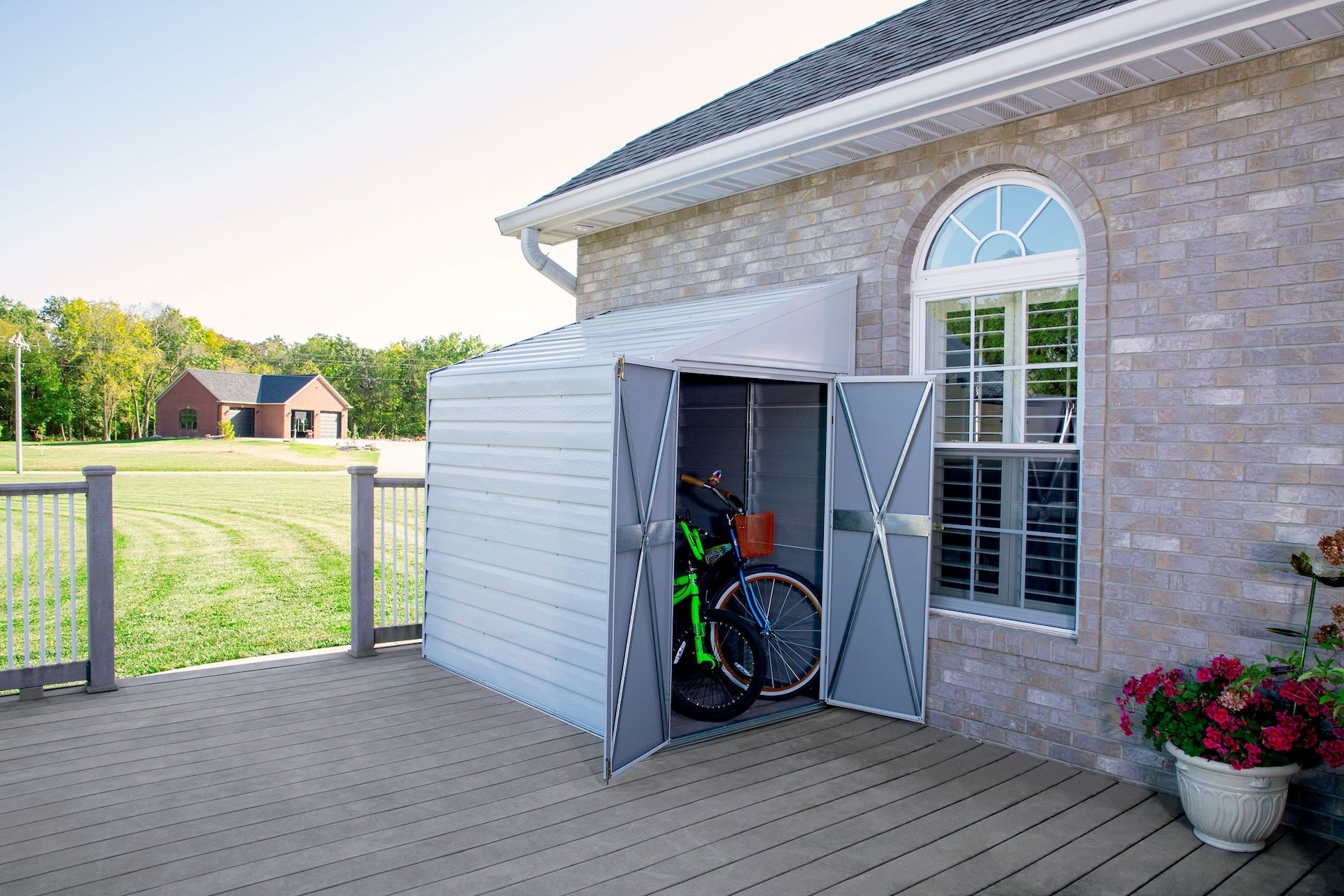 Arrow Yardsaver Electro Galvanized Steel Storage Shed, 4-ft x 7-ft