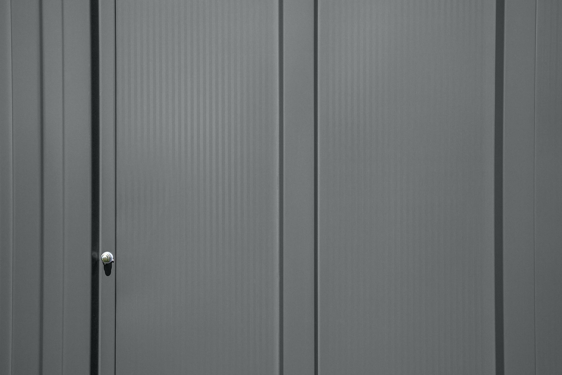 Arrow Classic Galvanized Steel Storage Shed, Charcoal, 8-ft x 8-ft