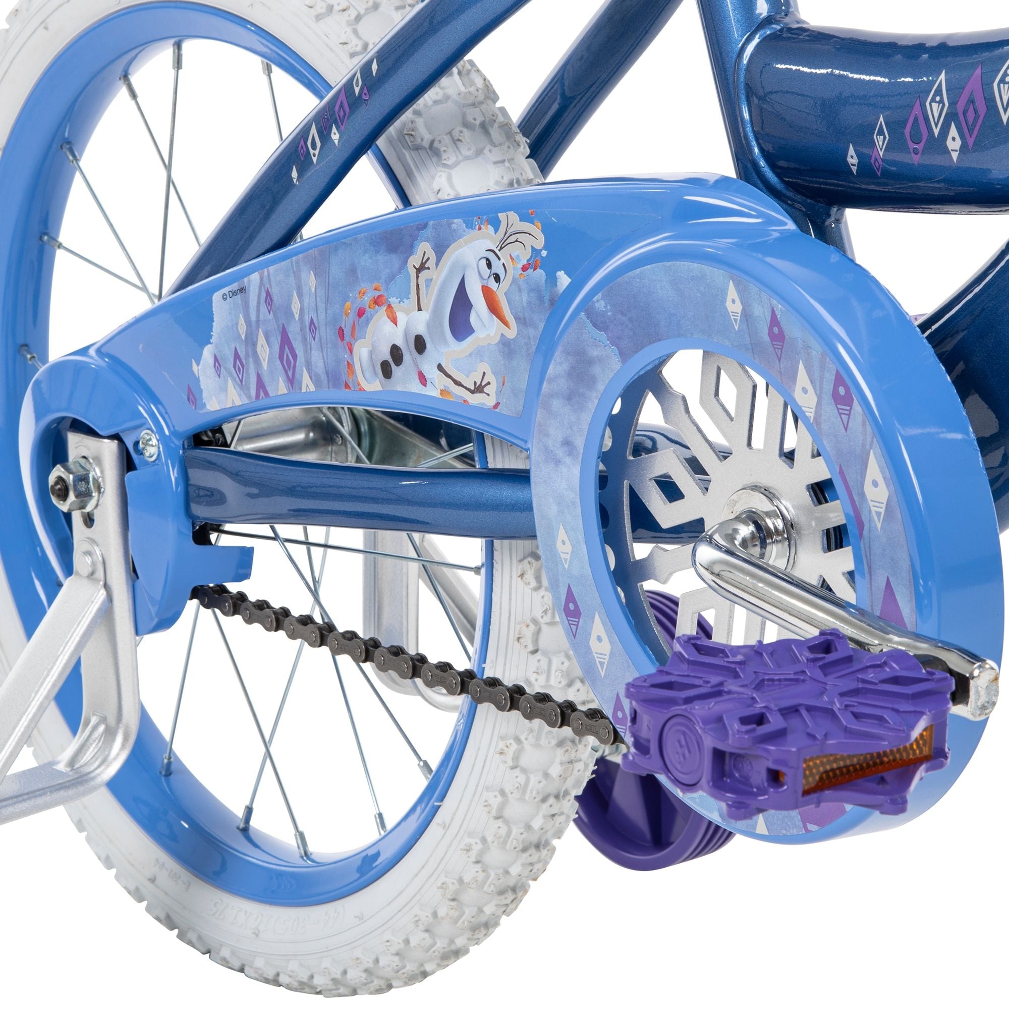 Disney Frozen Kids' Bike, 16-in Wheel, Ice Blue/White