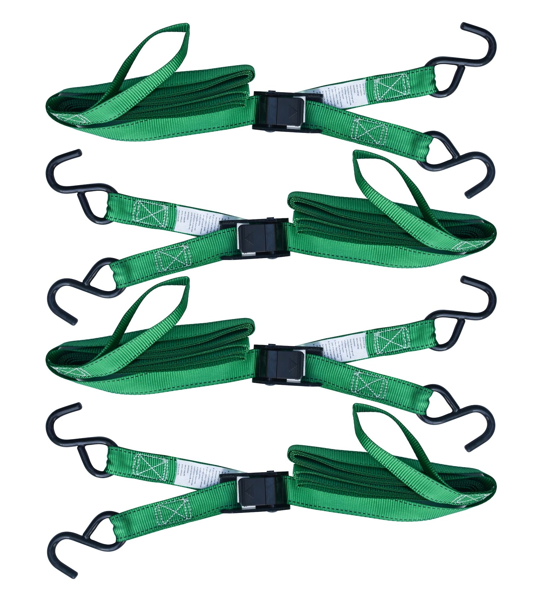 MotoMaster 900-lb Cambuckle Tie-Down Straps, Weatherproof, 1-in x 10-ft, 4-pk