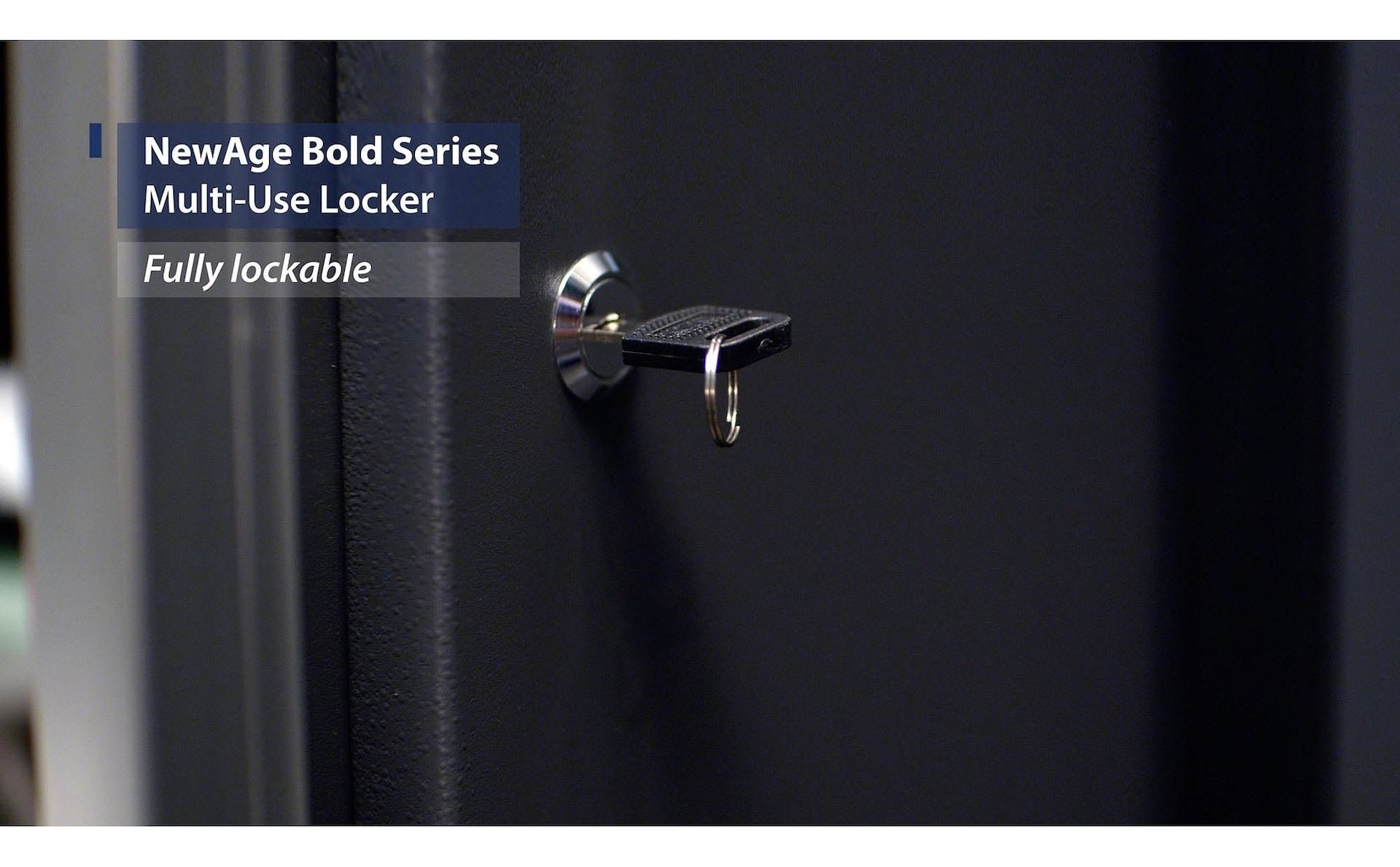 NewAge Bold 3.0 Series 24-Gauge Steel Multi-Use Locker, Fully-Welded, 800-lb Capacity, Black/Grey, 30-in