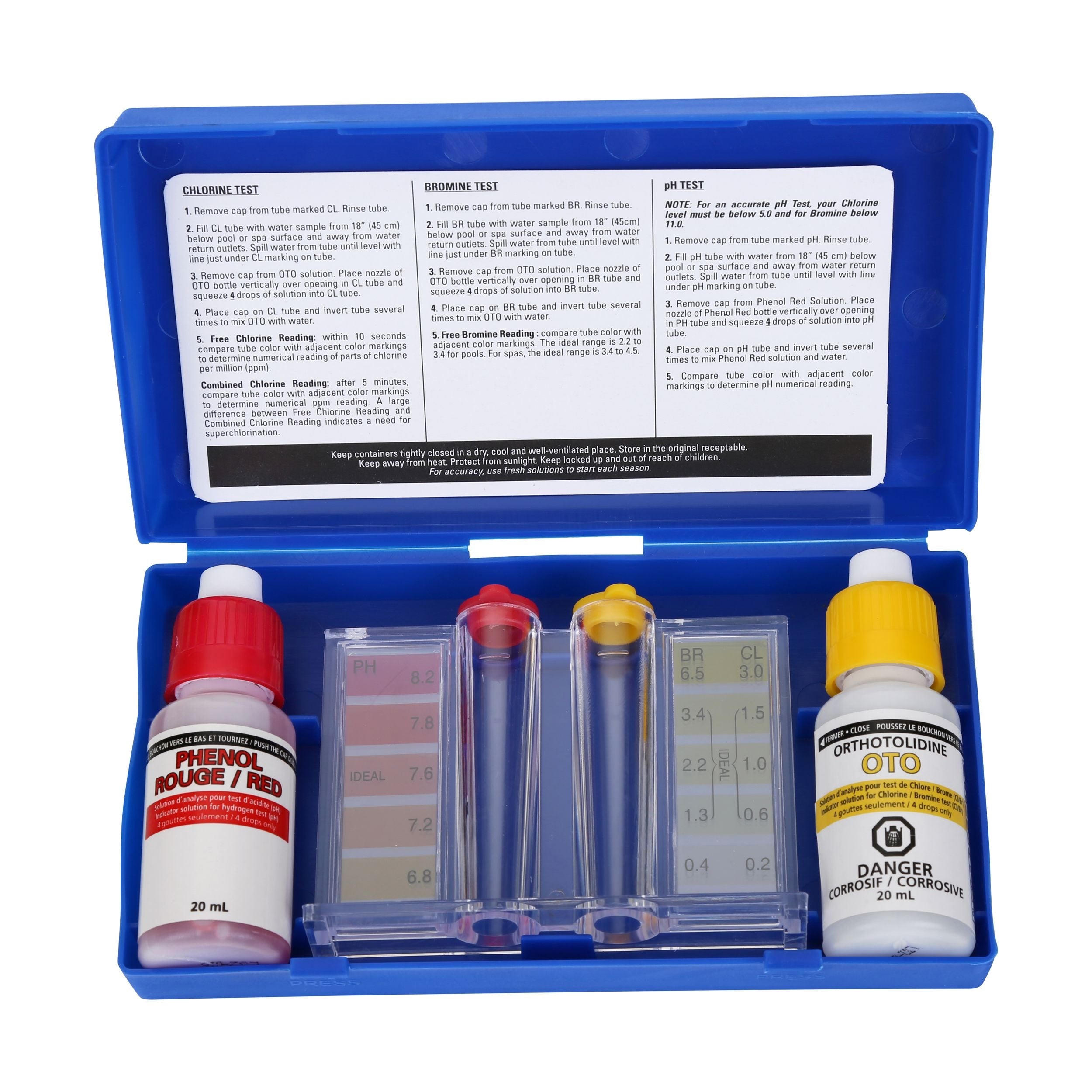 Complete Test Kit for Chlorine and Ph