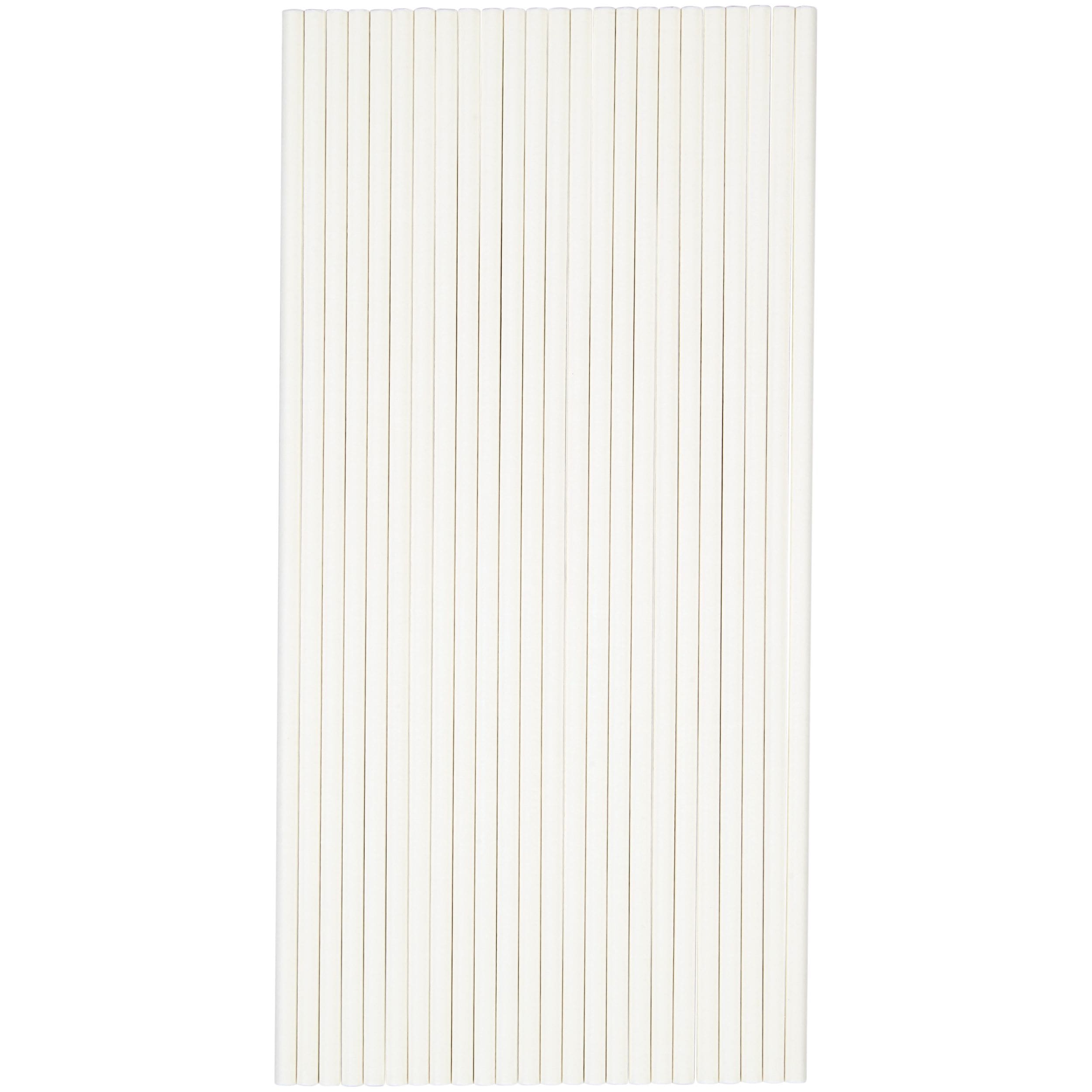 Wilton Lollipop & Cake Pop Stick, White, 8-in, 25-pk, for Baking/Cake Decoration