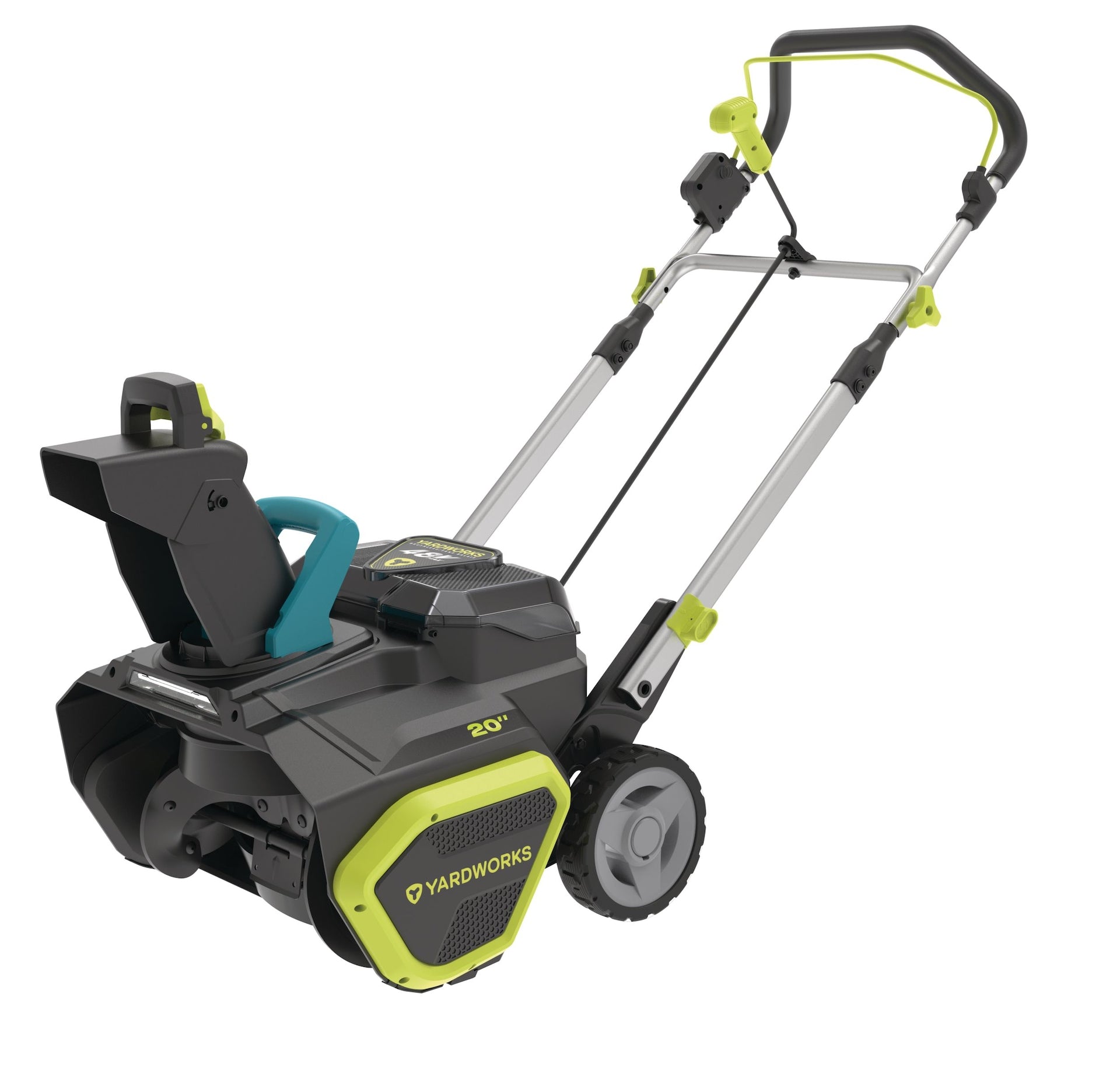 Yardworks 48V Single Stage Brushless Cordless Snow Blower with 6 Ah Battery & 4A Charger, 20-in