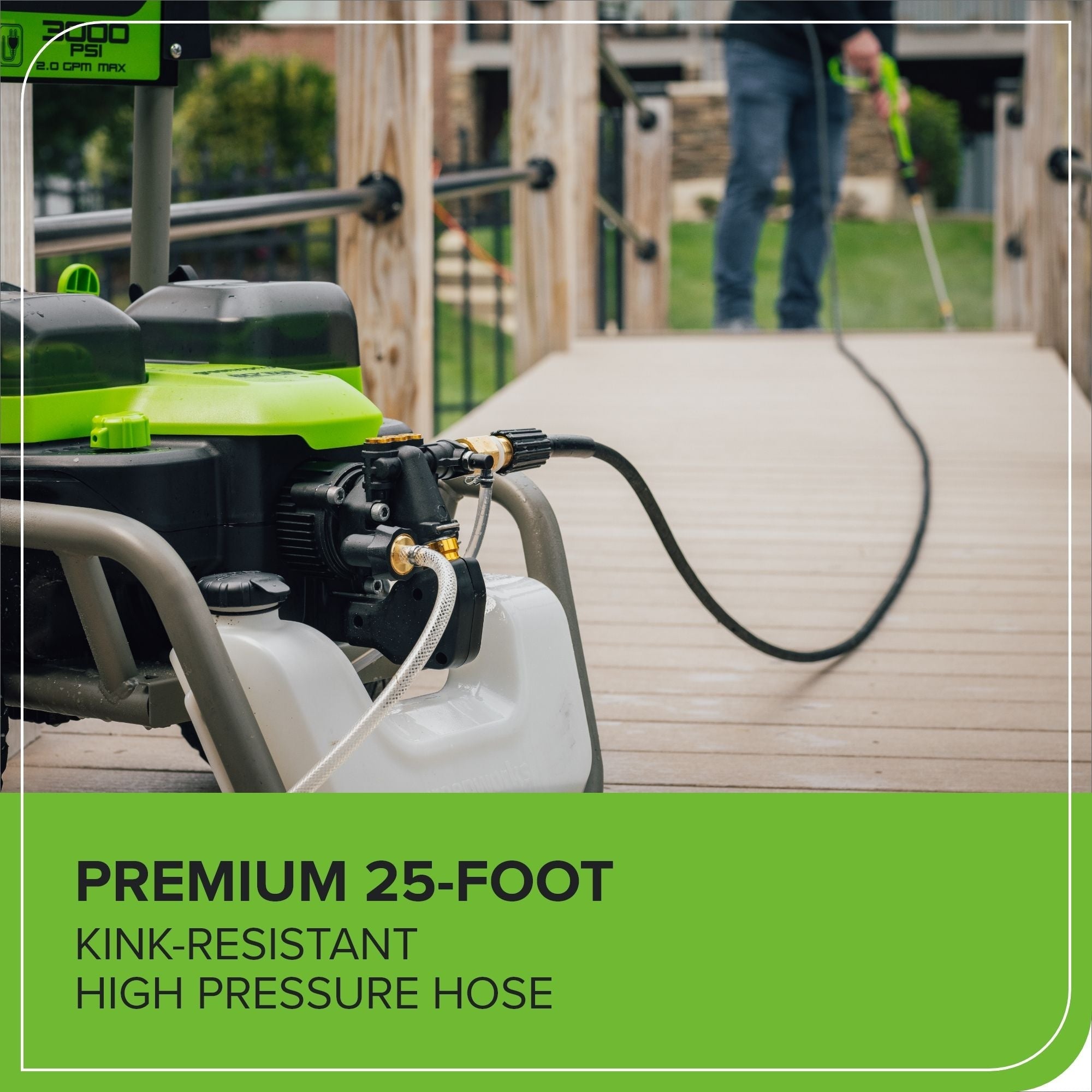 Greenworks 60V 3000PSI 2.0GPM Hybrid AC/DC Pressure Washer, Tool Only